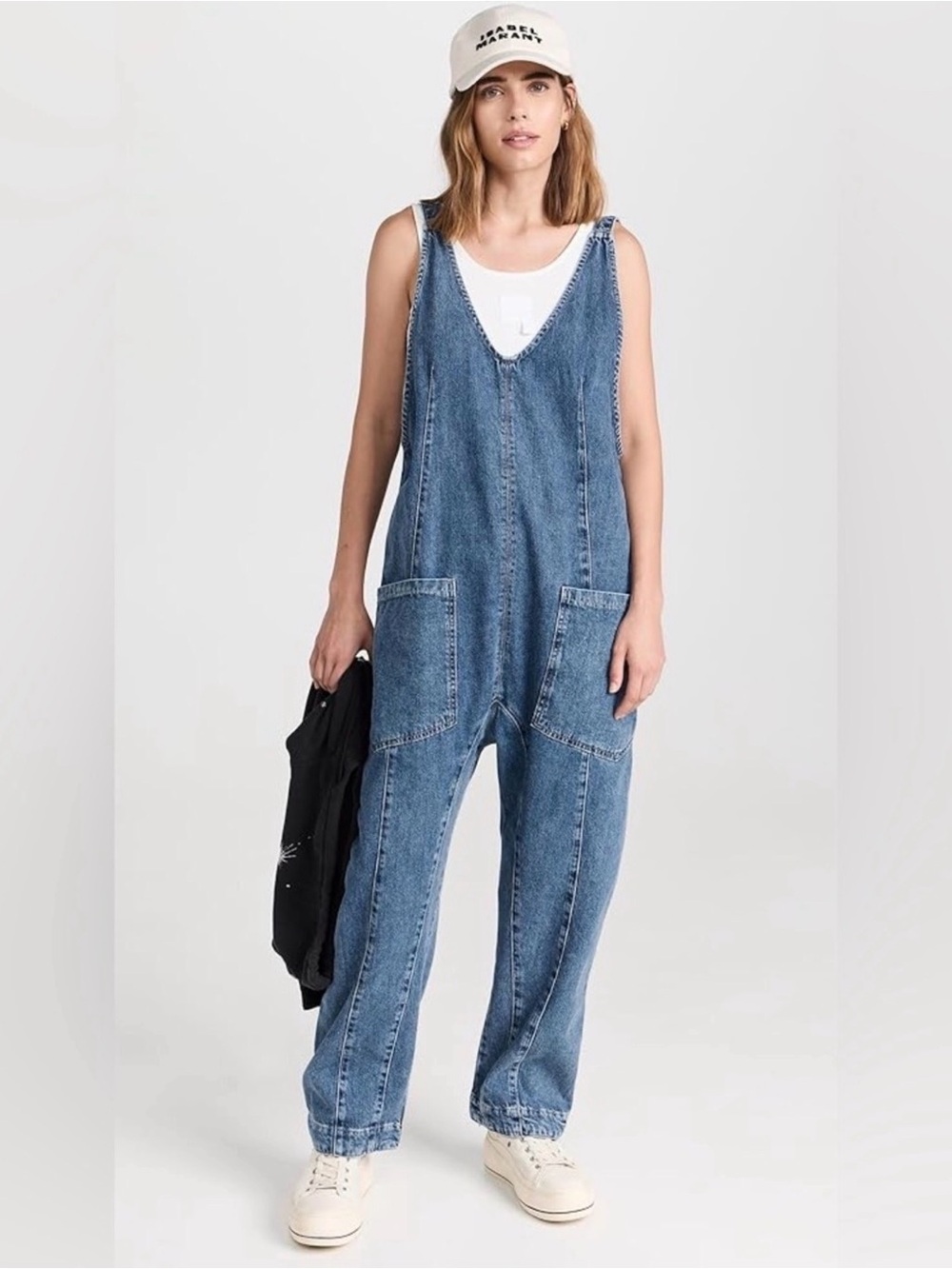 We The Free High Roller Denim Jumpsuit